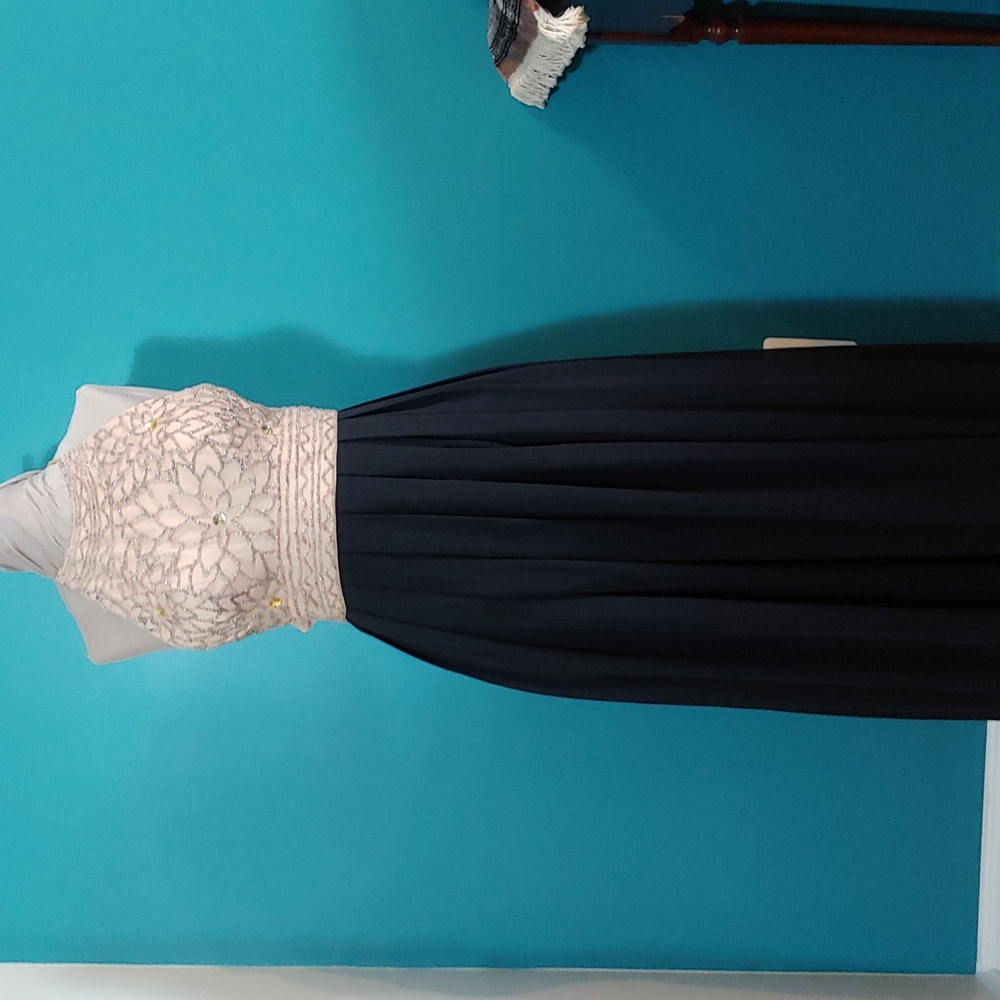Formal dress with beaded top